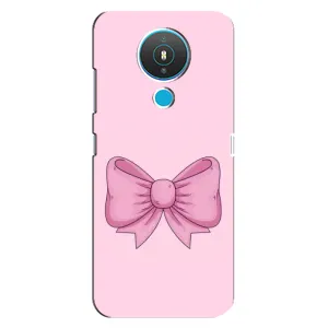 Чохол банти для Nokia 1.4 (Рожевий бантик)