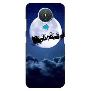 Чехол Санта Клаус для Nokia 1.4 (Санта - луна)