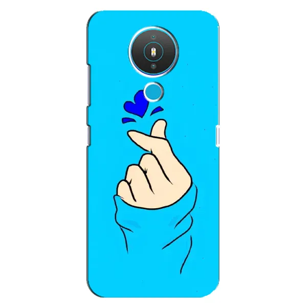 Чехол с рисунком «Сердце на синем» для Nokia 1.4 Чехол с рисунком «Сердце на синем» для Nokia 1.4