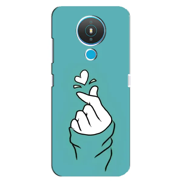 Чехол с рисунком «Сердечко на бирюзовом» для Nokia 1.4 Чехол с рисунком «Сердечко на бирюзовом» для Nokia 1.4