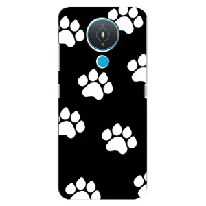 Бампер для Nokia 1.4 с картинкой "Песики" (Следы собак)