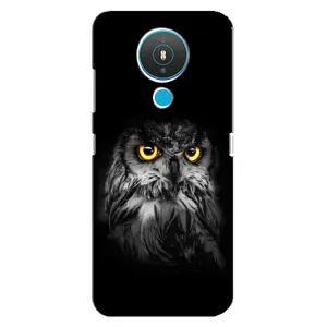 Чехлы с принтом СОВЫ для Nokia 1.4 (Сова на чёрном)