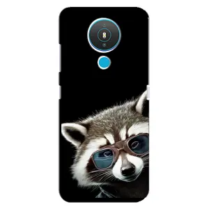 Силиконовый Чехол с Енотами на Nokia 1.4 (Стильный Енот)