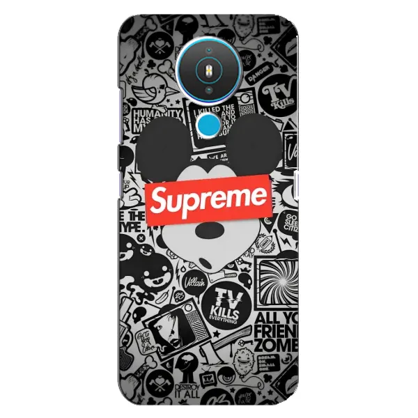 Чехол с рисунком «Supreme Маус» для Nokia 1.4 Чехол с рисунком «Supreme Маус» для Nokia 1.4