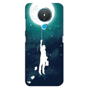 Чехол (ТПУ) с планетами на Nokia 1.4 (To The moon)
