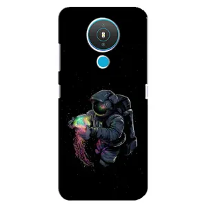Силиконовый Чехол с принтом "Космонавты" на Nokia 1.4 (В руках земля)