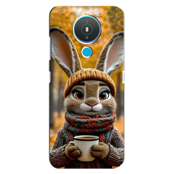 Чехол с рисунком «Зайчик с кофе» для Nokia 1.4 Чехол с рисунком «Зайчик с кофе» для Nokia 1.4