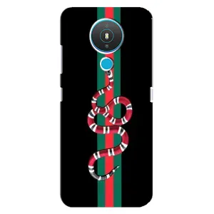 Чехлы Бренд GUCCI для Nokia 1.4 (Змей Гуччи)
