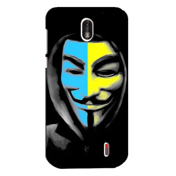 Чехол с рисунком «Анонимус патриот» для Nokia 1 Чехол с рисунком «Анонимус патриот» для Nokia 1
