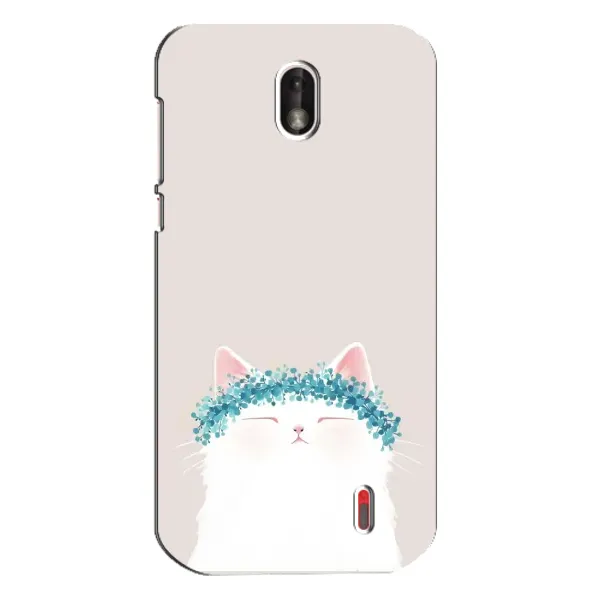 Чехол с рисунком «Белый котик» для Nokia 1 Чехол с рисунком «Белый котик» для Nokia 1