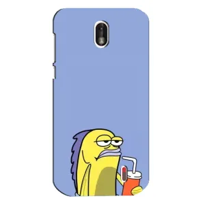 Бампер с принтом Мемы для Nokia 1 (Безразличие)