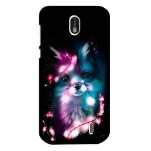 Чехол с Лисичкой для Nokia 1 (Черная Лиса)