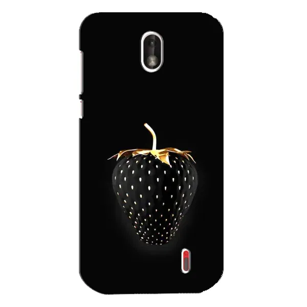 Чехол с рисунком «Чёрная клубника» для Nokia 1 Чехол с рисунком «Чёрная клубника» для Nokia 1