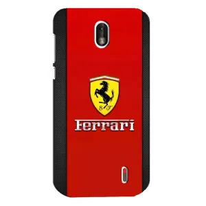 Силиконовый бампер с картинкой машины на Nokia 1 (Ferrari Logo)