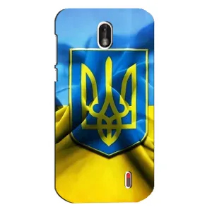 Чехол с картинкой (Патриотический ГЕРБ) на Nokia 1 (Герб и Флаг Украины)