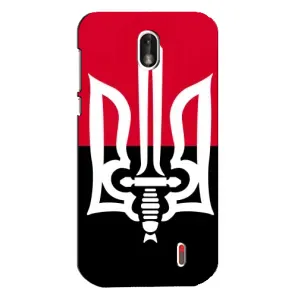 Чехлы УПА (Красно-Чёрный) на Nokia 1 (Герб Украины)