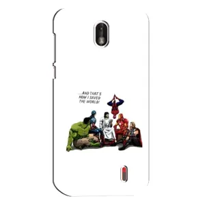 Чехлы для Nokia 1 (Для Христиан) (Иисус супергерой)