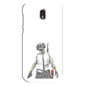 Силиконовый чехол с картинкой "Герой Pubg" на Nokia 1 (Из букв)