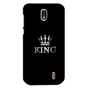 Чохол (Корона на чорному фоні) для Нокіа 1 (KING)