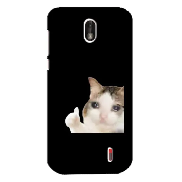 Чехол с рисунком «Кот в слезах» для Nokia 1 Чехол с рисунком «Кот в слезах» для Nokia 1