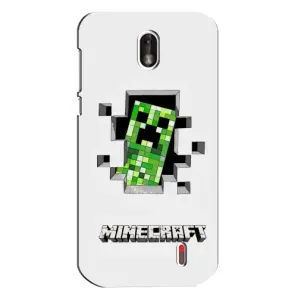 Чехлы для Nokia 1 (Персонажи Майн Крафт) (Крипер)