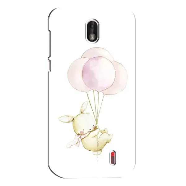 Чехол с рисунком «Кролик и шарики» для Nokia 1 Чехол с рисунком «Кролик и шарики» для Nokia 1