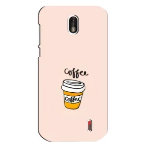 Чехол с изображением вкусной еды для Nokia 1 (Кружка кофе)