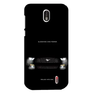 Чехлы с тематикой "Крутые машины" на Nokia 1 (Черный Land Rover)