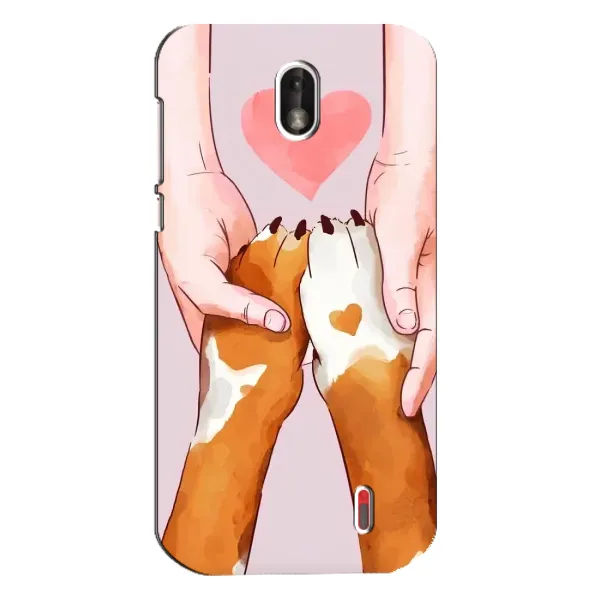 Чехол с рисунком «Любовь к собакам» для Nokia 1 Чехол с рисунком «Любовь к собакам» для Nokia 1