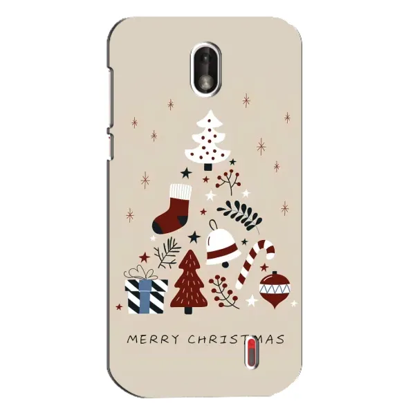 Чехол с рисунком «Merry Christmas» для Nokia 1