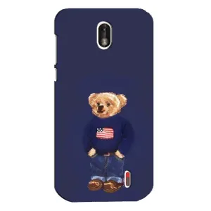 Чехлы Мишка Тедди для Нокиа 1 (Мишка USA)