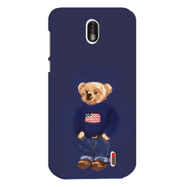 Чехол с рисунком «Мишка USA» для Nokia 1 Чехол с рисунком «Мишка USA» для Nokia 1