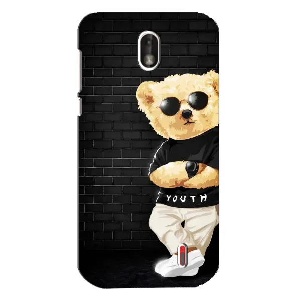 Чехол с рисунком «Мишка в очках» для Nokia 1 Чехол с рисунком «Мишка в очках» для Nokia 1