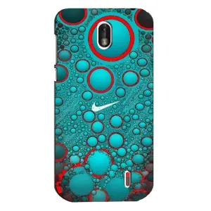 Силиконовый Чехол на Nokia 1 с картинкой Nike (Найк зеленый)