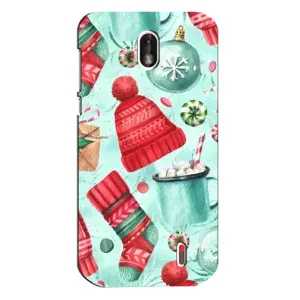 Чехол Санта Клаус для Nokia 1 (Одежда)