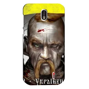 Чехол с картинкой (Патриотический КОЗАК) на Nokia 1 (Одноглазый Козак)