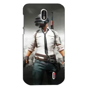 Силиконовый чехол с картинкой "Герой Pubg" на Nokia 1 (Пабг)