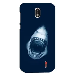 Силиконовый бампер с картинкой животных для Nokia 1 (Пасть Акулы)