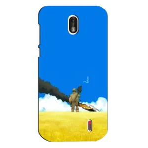 Чехлы на военную тематику для Nokia 1 (Попадание)