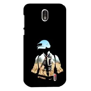 Силиконовый чехол с картинкой "Герой Pubg" на Nokia 1 (Пубг мен)