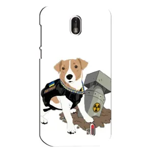 Чехол с принтом Собаки Патрон для Nokia 1 (Пёс Патрон с ракетой)