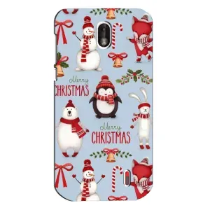 Чехол Санта Клаус для Nokia 1 (Рождественский)