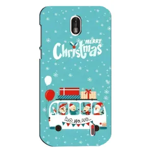 Силиконовый бампер на рождество для Nokia 1 (Рождественское настроение)