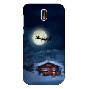 Чехол Санта Клаус для Nokia 1 (Санта)