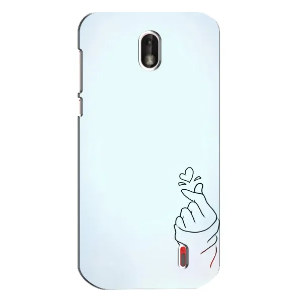 Чехол с рисунком «Сердце на голубом» для Nokia 1 Чехол с рисунком «Сердце на голубом» для Nokia 1