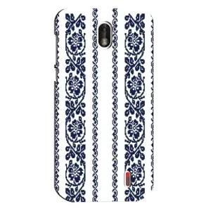 Силиконовый Чехол на Nokia 1 с картинкой Вышиванки (Синяя вышиванка)
