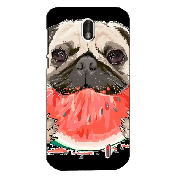 Чехол с рисунком «Смешной Мопс» для Nokia 1 Чехол с рисунком «Смешной Мопс» для Nokia 1