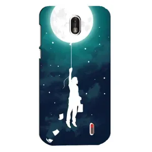 Чехол (ТПУ) с планетами на Nokia 1 (To The moon)