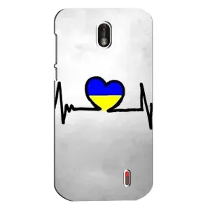 Силиконовый Чехол на Nokia 1 (Я-Украина) (Украинская кардиограмма)
