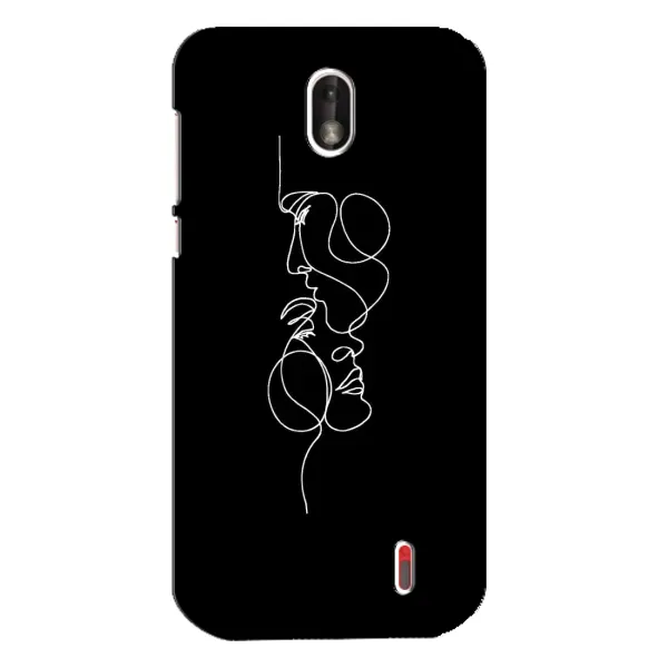 Чехол с рисунком «Влюбленная пара» для Nokia 1